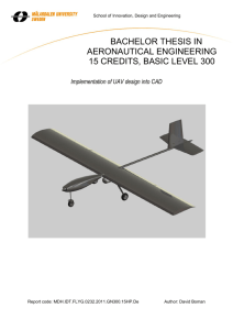 bachelor thesis in aeronautical engineering 15 credits, basic