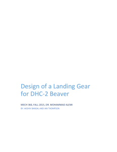Design of a Landing Gear for DHC-2 Beaver