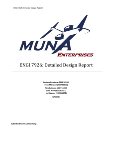 ENGI 7926: Detailed Design Report