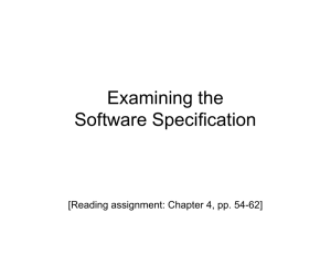 Testing Software Specifications