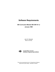 Software Requirements - Software Engineering Institute