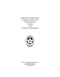 Dallas Police Department Computer Crimes Unit Cyber