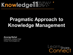 Pragmatic Approach to Knowledge Management