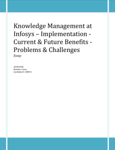 Knowledge Management at Infosys