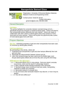 Nanoparticle Stained Glass - MRSEC Education | University of