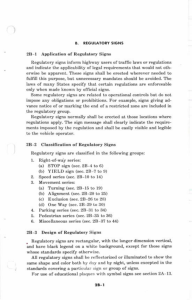 Regulatory Signs - Manual of Traffic Signs