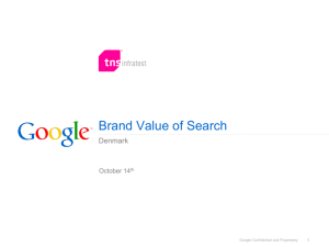Brand Value of Search
