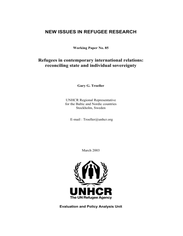 research paper on refugees