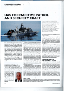 uas for maritime patrol and security craft