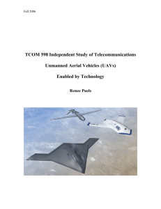 TCOM 598 Independent Study of Telecommunications Unmanned