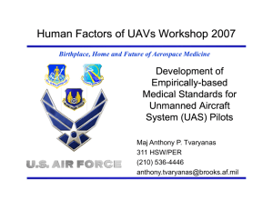 An Empirical Approach to UAS Crewmember Medical Certification