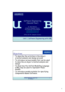 Engineering OO Software with Unified