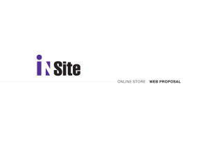 online store / web proposal
