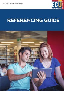 referencing guide - Edith Cowan University