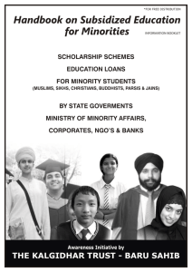Minority Scheme Booklet