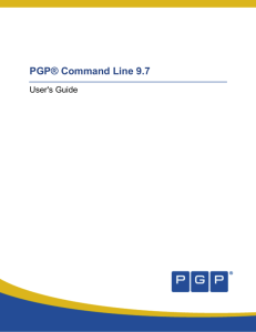 PGP Command Line 9.7 User's Guide