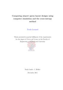 Comparing airport apron layout designs using computer simulation