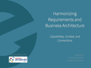 Harmonizing Requirements and Business