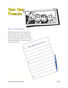 Canadian Families 12 - Correspondence Studies