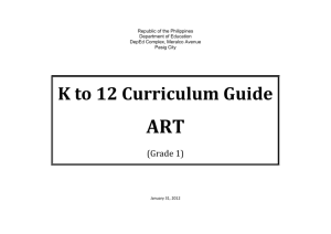 K to 12 Curriculum Guide - Elementary Education Division, DepEd