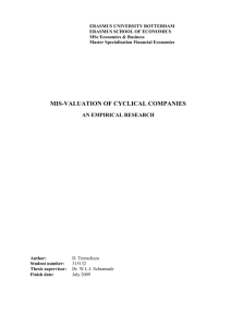 mis-valuation of cyclical companies