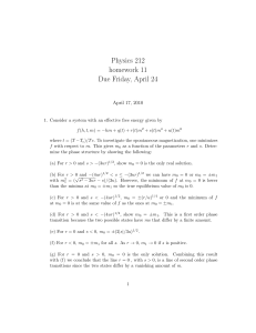Physics 212 homework 11 Due Friday, April 24