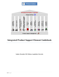 Integrated Product Support Element Guidebook