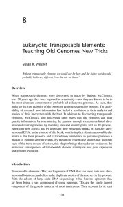 Eukaryotic Transposable Elements: Teaching Old Genomes New