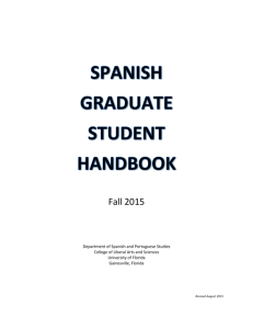 Fall 2015 - Spanish and Portuguese Studies