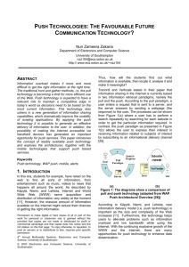 push technologies: the favourable future communication technology?