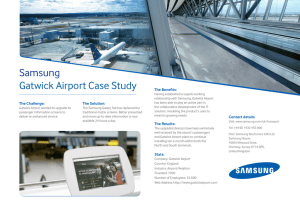 Samsung Gatwick Airport Case Study