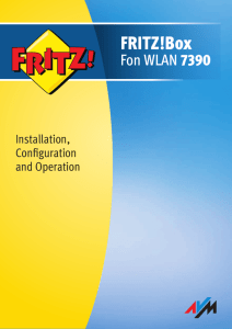 AVM FRITZ!Box Fon WLAN 7390 Manual