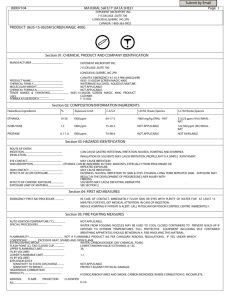 00007104 MATERIAL SAFETY DATA SHEET Page 1 - E