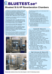 Bluetest St & HP Reverberation Chambers