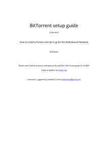 BitTorrent setup guide
