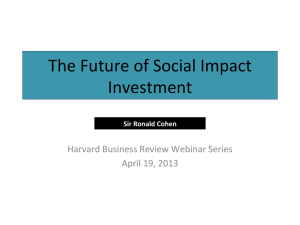 The Future of Social Impact Investment