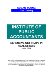Taxation Update - Institute of Public Accountants