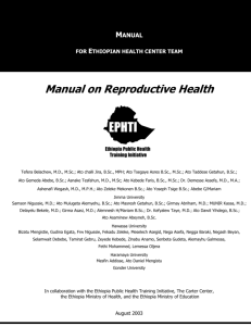 Manual on Reproductive Health