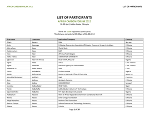 list of participants - Africa Carbon Forum