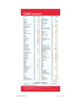 Printable Frontier Channels List Printable Frontier Channels List