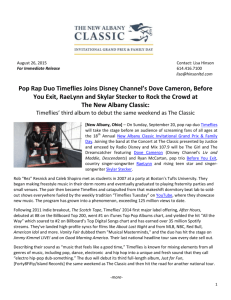 Pop Rap Duo Timeflies Joins Disney Channel's Dove Cameron