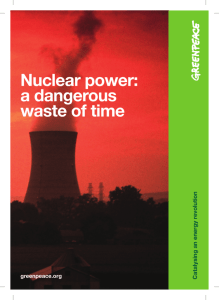Nuclear power: a dangerous waste of time