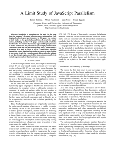 A Limit Study of JavaScript Parallelism