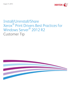 Xerox Print Drivers Best Practices for Windows Server 2012 R2