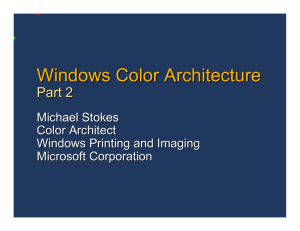 Windows Color Architecture, Part 2