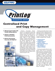 Centralized Print and Copy Management