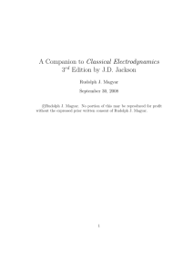 A Companion to Classical Electrodynamics 3 Edition by J.D. Jackson