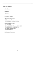 Table of Contents - Winford Engineering