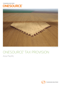 onesource® tax provision