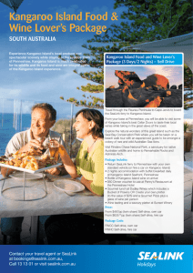 Kangaroo Island Food & Wine Lover's Package